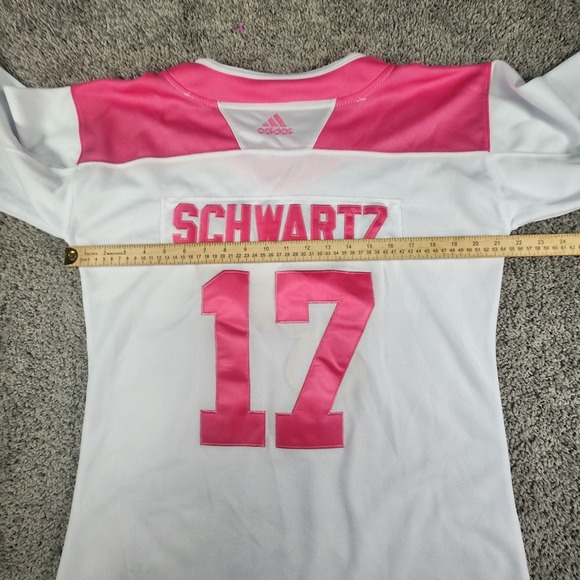 Jaden Schwartz Adidas Shirt Womens  XXL Pink St. Louis Blues 17 NHL‎ Hockey - Picture 7 of 11